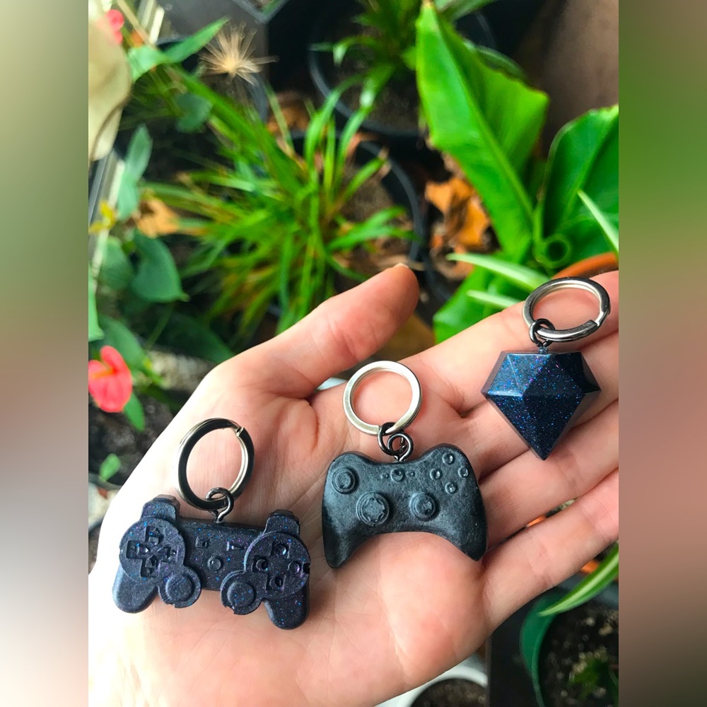 Galaxy Themed Controller Keychain Bundle